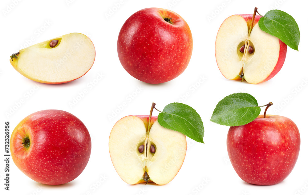 Fresh organic red apple isolated Fresh organic red apple isolated