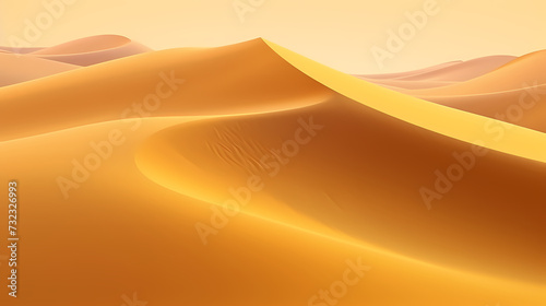 Desert background, desert landscape photography with golden sand dunes © xuan