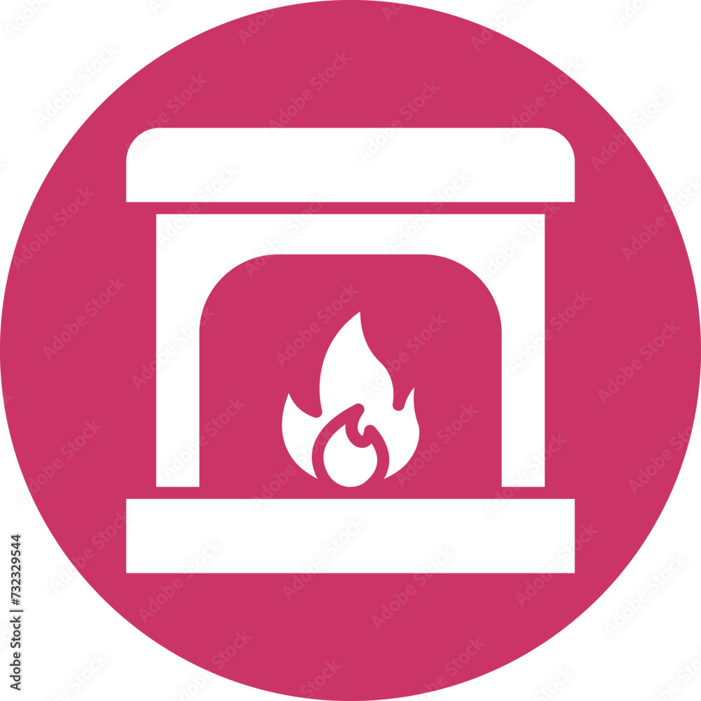 Fireplace Icon Style Fireplace Icon Style