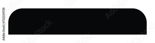 Web, print button, banner, plaque, rectangle, horizontal bar design element for your text message.eps 10