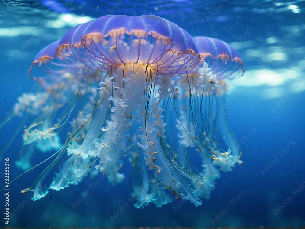 Jellyfish in the water Jellyfish in the water
