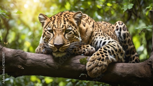 close up portrait of a leopard