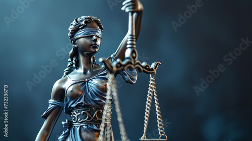 .Photograph a close-up of the iconic Lady Justice statue with blindfold