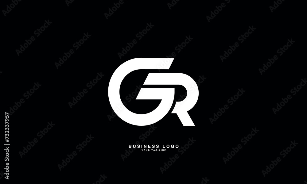 GR, RG, R, G, Abstract Letters Logo Monogram