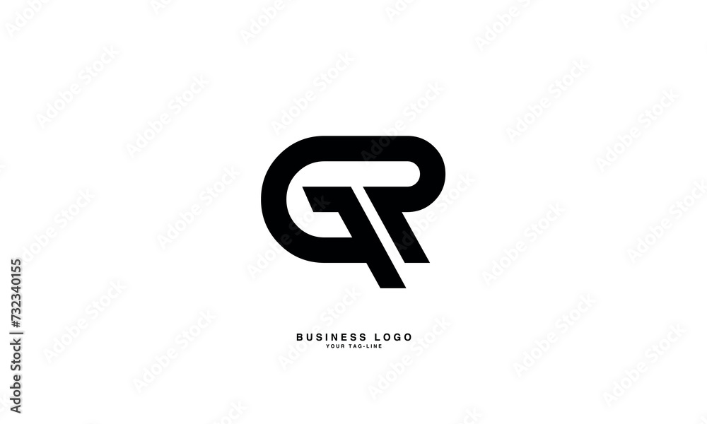 GR, RG, R, G, Abstract Letters Logo Monogram GR, RG, R, G, Abstract Letters Logo Monogram