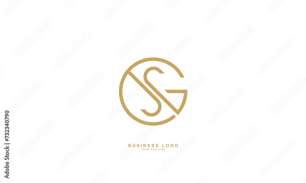 GS, SG, G, S, Abstract Letters Logo Monogram GS, SG, G, S, Abstract Letters Logo Monogram