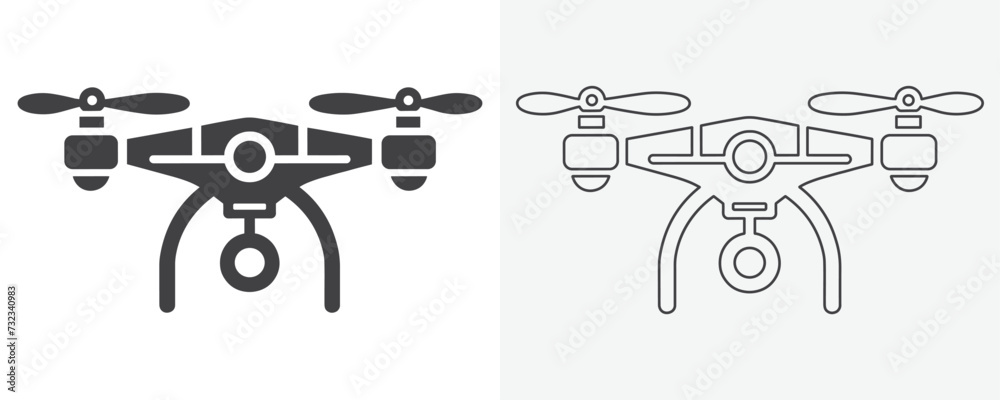 Drone black icon. Vector drone icon black design. drone icon symbol design drone icon or logo isolated sign symbol vector illustration black drone on white background vector art
