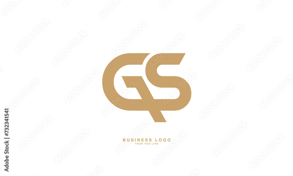 Fototapeta premium GS, SG, G, S, Abstract Letters Logo Monogram