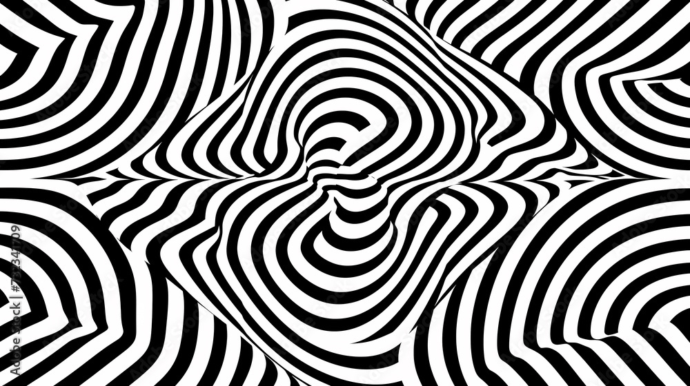 Optical illusion, charming abstract pattern background