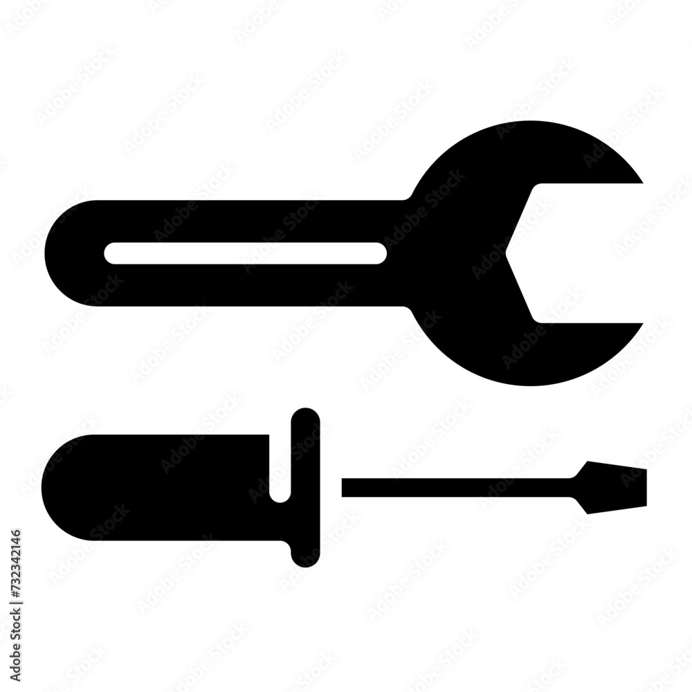 wrench with screwdriver wrench with screwdriver
