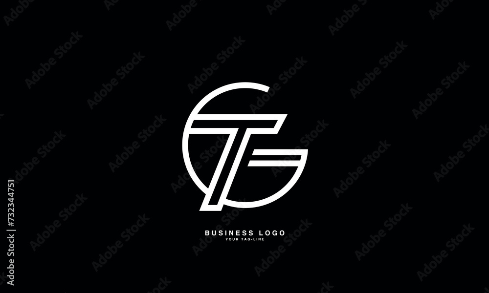 GT, TG, G, T, Abstract Letters Logo Monogram GT, TG, G, T, Abstract Letters Logo Monogram