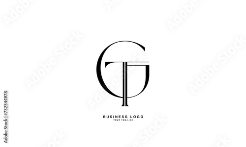 GT, TG, G, T, Abstract Letters Logo Monogram