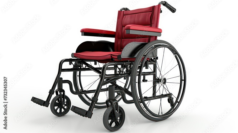 wheelchair isolated on a white background