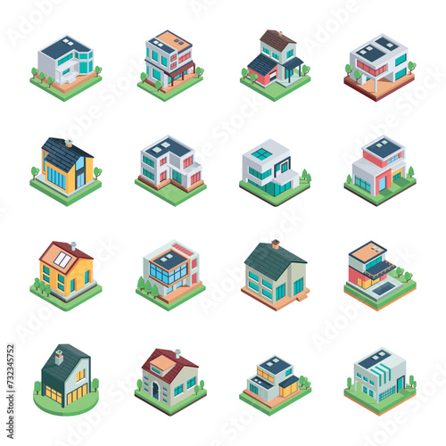 Commercial Buildings Icons

