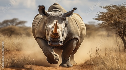Big Rhino in their natural habitat © Tahir