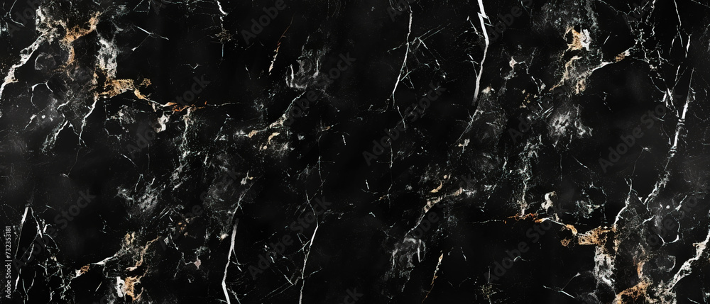 Marble Pattern texture, marble Surface, Black Marble Stone Background , Abstract background, house building components, ultrawide 21:9 cover banner - obrazy, fototapety, plakaty 