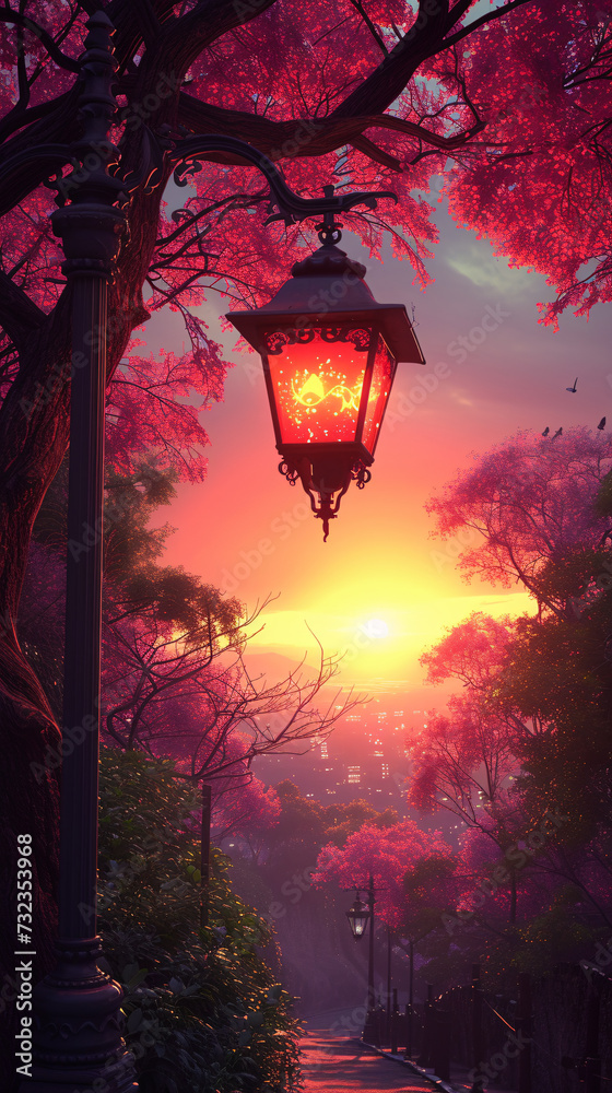 Obraz premium Ramadan Kareem greeting card banner poster design with Golden lantern