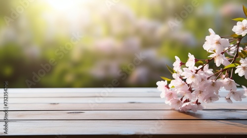 Table background and spring time