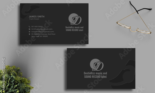 Business card design template