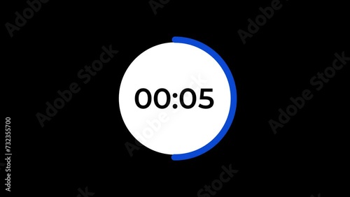 10 Second Timer countdown Animation with transparent background  photo