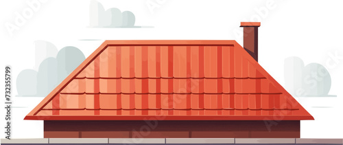 roof vector flat minimalistic asset isolated illustration