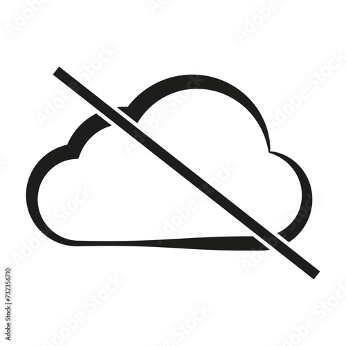 Cloud internet offline icon. Vector illustration. EPS 10. photo