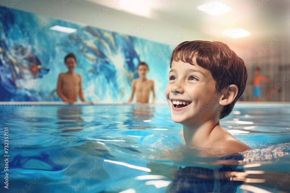 Embracing summer: Delightful poolside activities and relaxation. Embracing summer: Delightful poolside activities and relaxation.