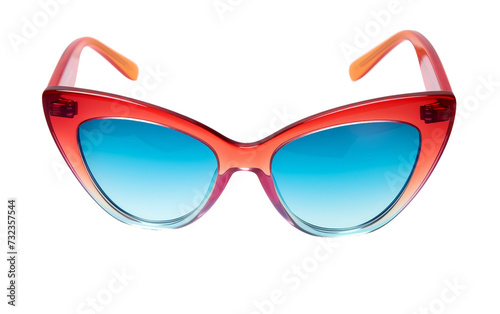 Sunglasses with Ombre Touch Isolated on Transparent Background PNG. © Faizan
