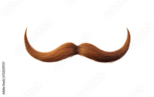 English Stache Chic Isolated on Transparent Background PNG.