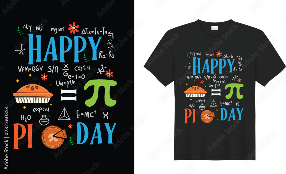 Pi Day motivational quote Vector T-shirt Design Graphics. March 14 mathematic creative t-shirt typography. Ready for Print t-shirt, card, poster, Greeting Card, textile, blouse, black background.
Pi Day motivational quote Vector T-shirt Design Graphics. March 14 mathematic creative t-shirt typography. Ready for Print t-shirt, card, poster, Greeting Card, textile, blouse, black background.