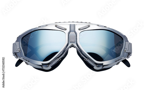 Futuristic Shield Aviator Elegance Isolated on Transparent Background PNG.