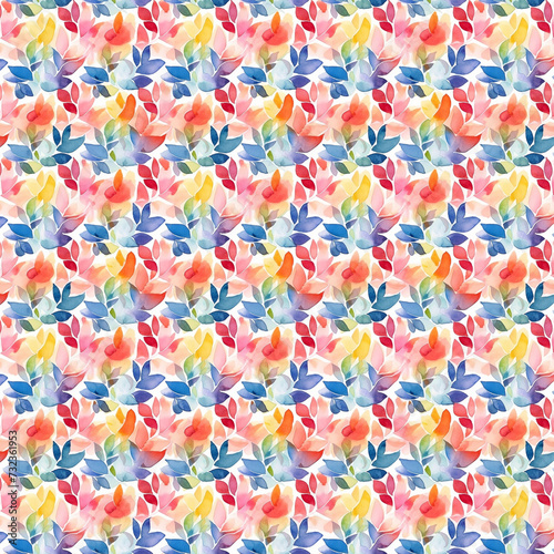 Floral Watercolor Seamless Pattern, Texture, Design,  Minimal Flowers, Flower pattern