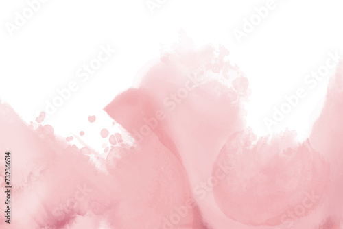 Fototapeta Naklejka Na Ścianę i Meble -  Abstract horizontal pink watercolor background. Vector element.
