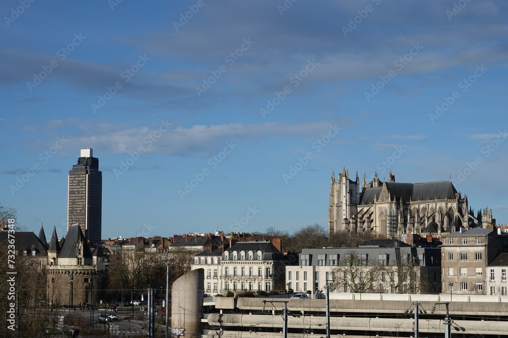 Vue de la cathédrale de Nantes