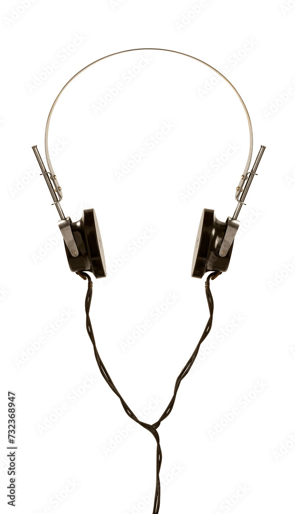 Fototapeta premium Old fashioned headphones