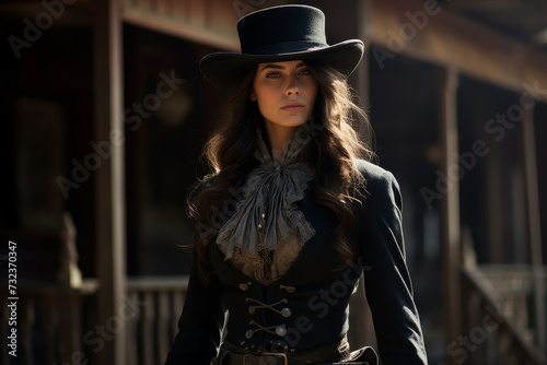 Western Woman with Steampunk Elements © MyPixelArtStudios