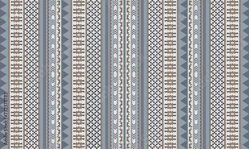 Navajo tribal vector seamless pattern. Native American ornament. Ethnic South Western decor style. Boho geometric ornament. Vector seamless pattern. Mexican blanket, rug. Woven carpet illustration