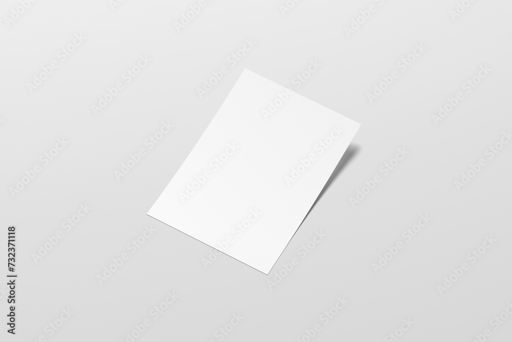 Flyer Mockup 3D Rendering Flyer Mockup 3D Rendering