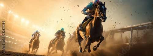 Galloping for glory: The drama of horse racing.