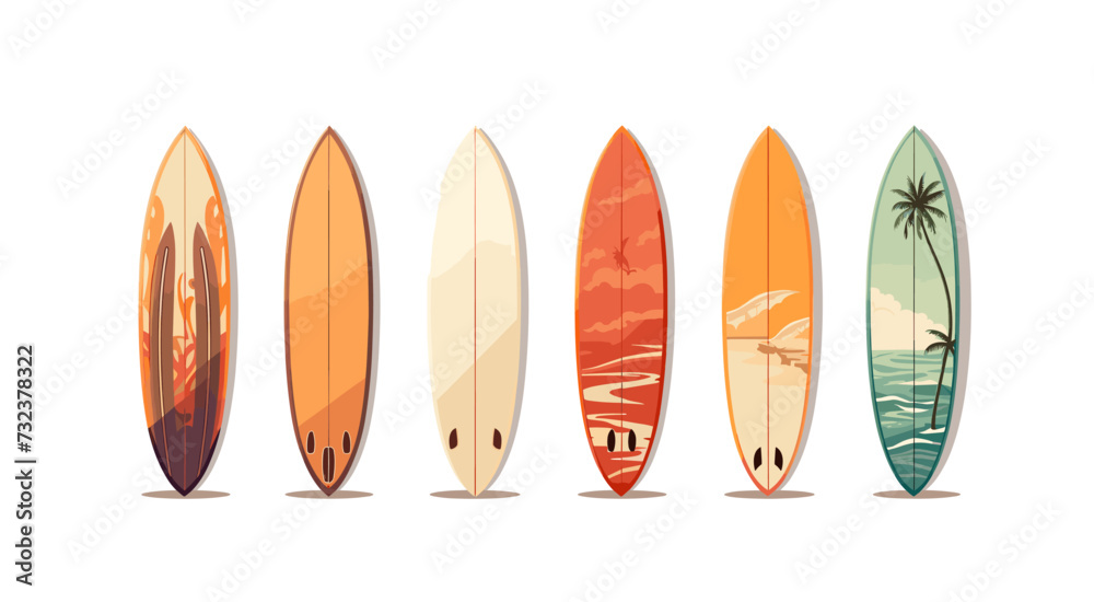 surfboards. Vector illustration surfboards. Vector illustration