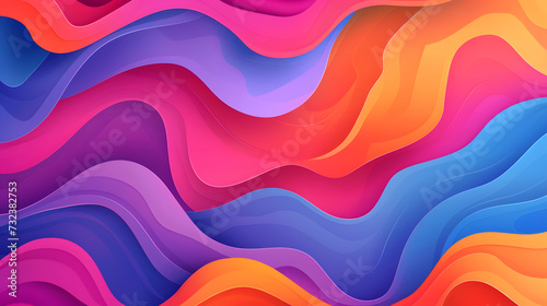 Abstract background with waves, dynamic effect, modern pattern, Vector illustration for design, vibrant colorful