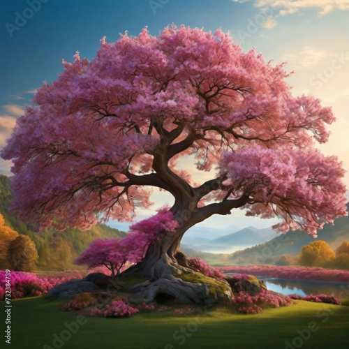 tree in spring Generated by Ai  © Ahmad