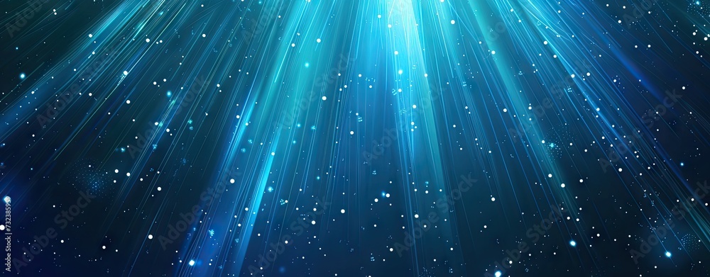 Mesmerizing background of meteor shower illuminating night sky capturing magical essence of starlit journey abstract portrayal features brilliant streaks of light against deep blue and black canvas