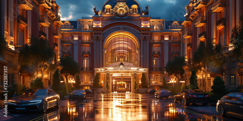 luxury art deco hotel gateway design