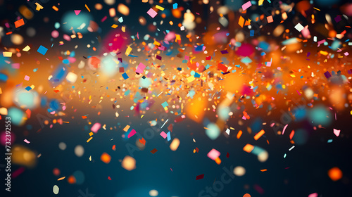 Confetti falling on festive background  confetti background