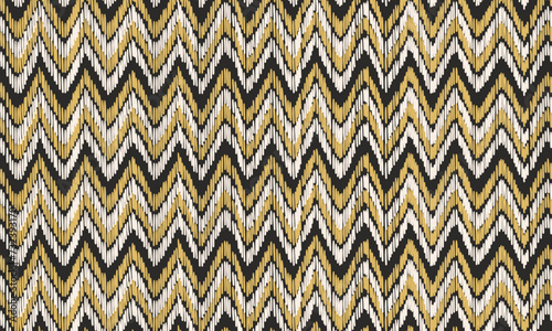 Seamless Ethnic pattern in tribal, gypsy. Figure tribal embroidery. Indian, Ethnic pattern style. Design for ikat, blanket, fabric, clothing, carpet, textile, ethnic, batik, embroidery and other.