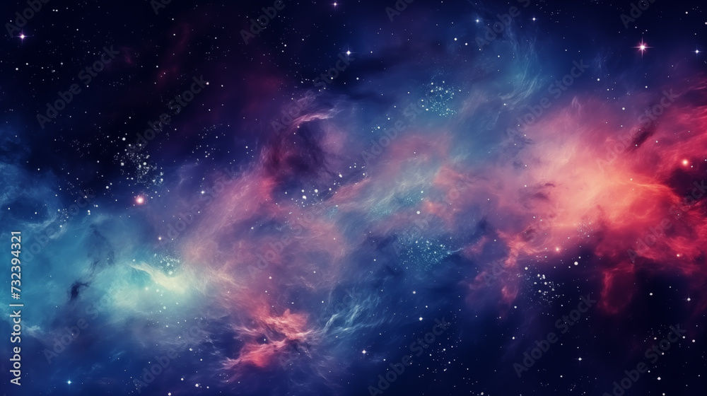 Abstract cosmos background. Space dark background with fragment of our galaxy