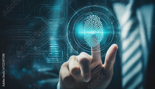 Future technology and cybernetics, fingerprint scanning biometric authentication