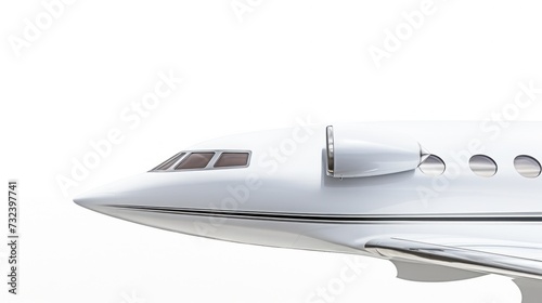 Private Jet on Reflective Surface