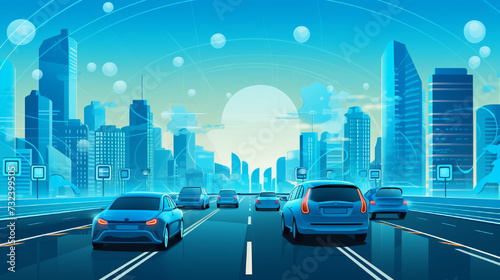 traffic on the road